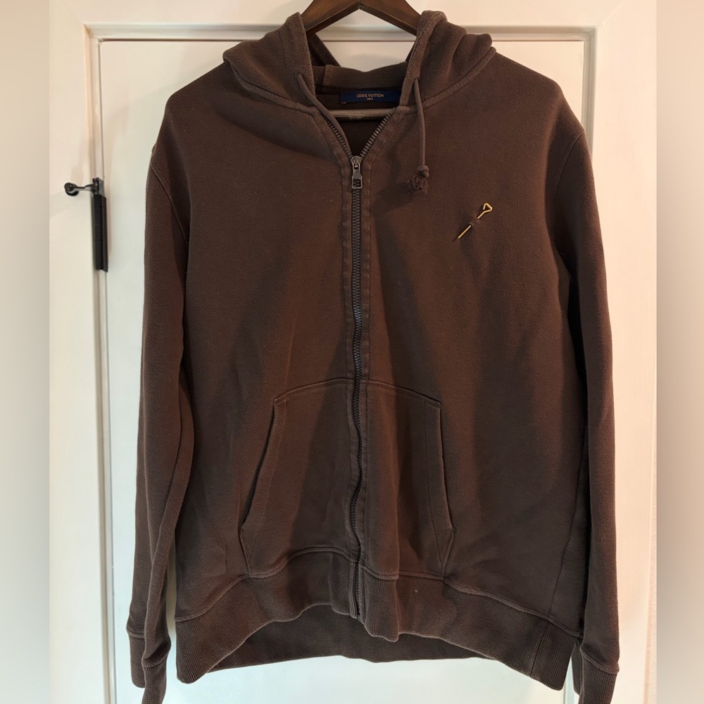 Louis Vuitton Staples edition brown hoodie XXL